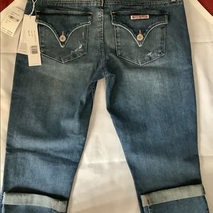 HUDSON - Collin Mid Rise Straight Leg Jeans